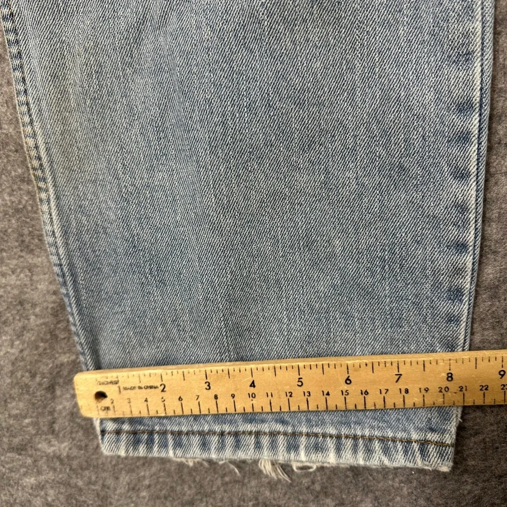 Levi's 550 Relaxed Fit Jeans Mens 36x30 Light Wash Y2K Denim Distressed Tapered